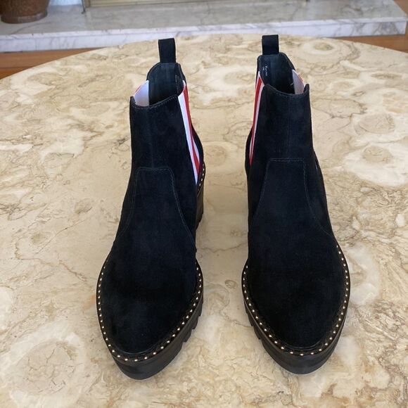 NWOT Cecelia Gemma Leather Wedge Booties Size 8 - Picture 3 of 13